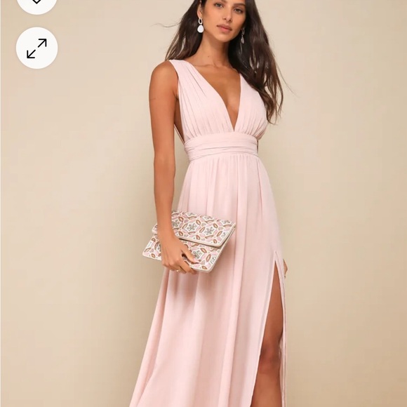 Lulus Blush Pink Bridesmaid Dress - Picture 8 of 8